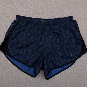 Nike Dri-Fit Tempo Running Shorts Women's Small Geometric Print Brief Lined 3.5"